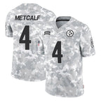 Choea P.Steelers #4 DK Metcalf Player Arctic Camo Limited Salute To Service Home Game Stitched Jerseys