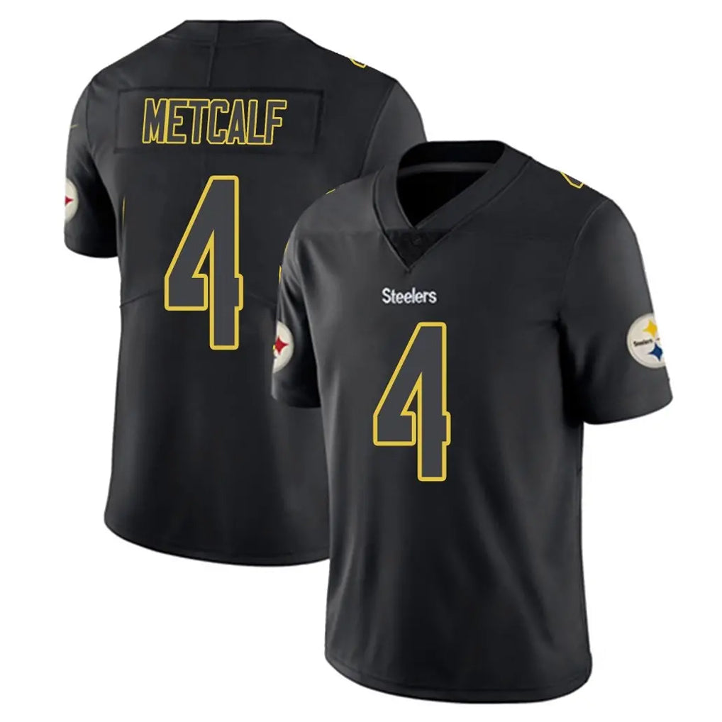 Choea P.Steelers #4 DK Metcalf Player Black Impact Limited Home Game Stitched Jerseys