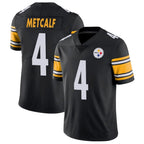 Choea P.Steelers #4 DK Metcalf Player Black Limited Vapor Untouchable Home Game Stitched Jerseys