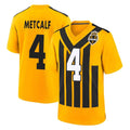 Choea P.Steelers #4 DK Metcalf Player Gold Limited 1933 Throwback Home Game Stitched Jerseys