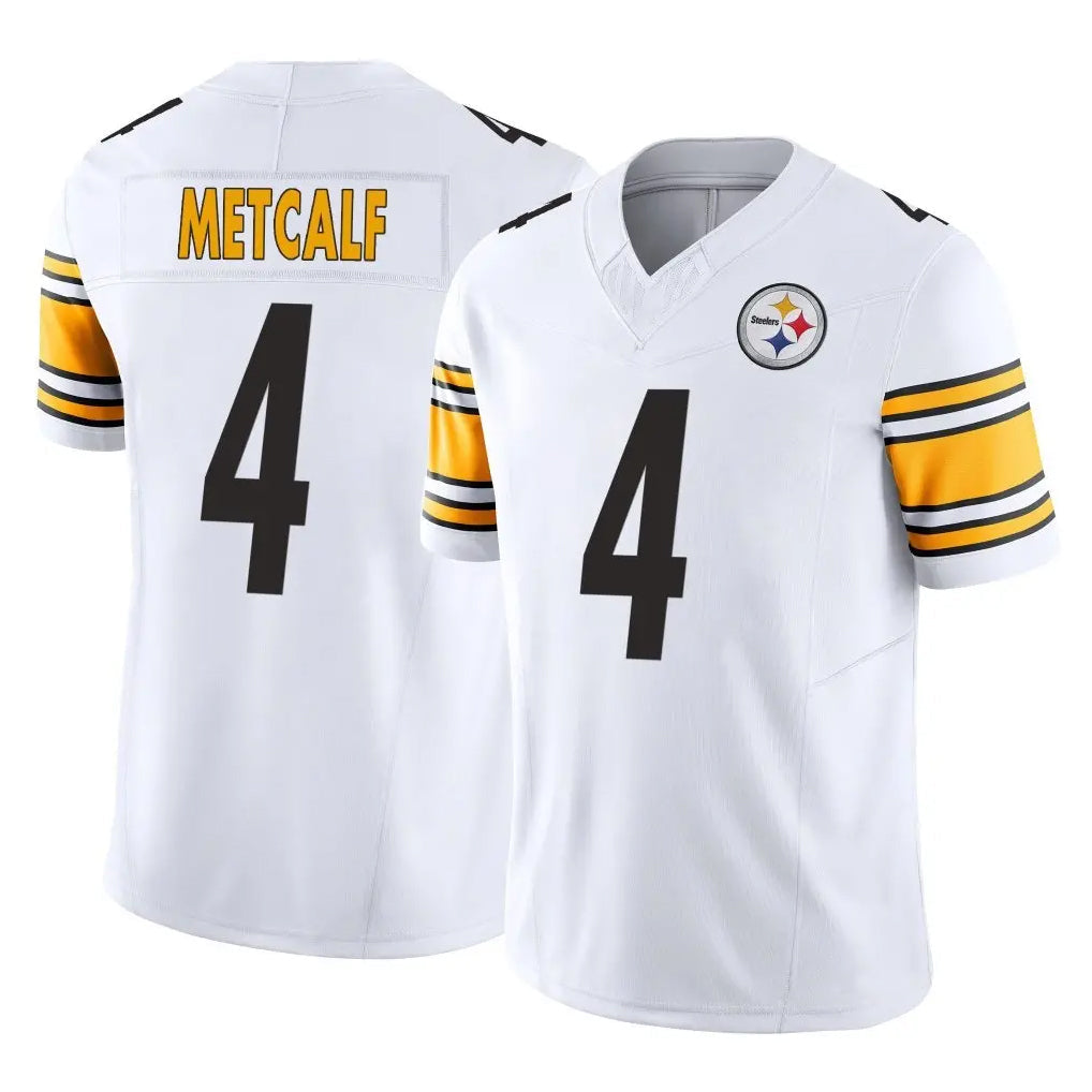 Choea P.Steelers #4 DK Metcalf Player White Limited Vapor F.U.S.E. Home Game Stitched Jerseys