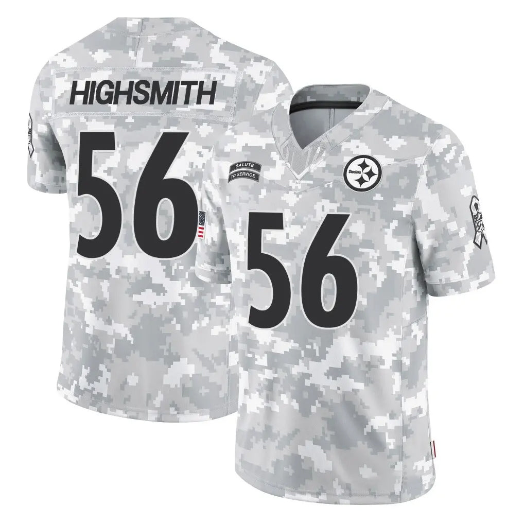 Choea P.Steelers #56 Alex Highsmith Player Arctic Camo Limited Salute To Service Home Game Stitched Jerseys