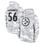 Choea P.Steelers #56 Alex Highsmith Player Arctic Camo Limited Salute to Service Pullover Hoodies Game Stitched Jerseys