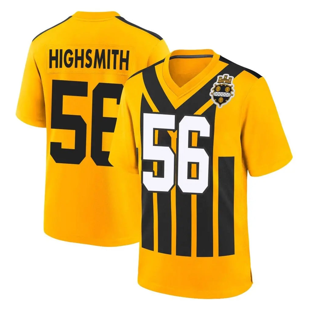 Choea P.Steelers #56 Alex Highsmith Player Gold Limited 1933 Throwback Home Game Stitched Jerseys