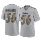 Choea P.Steelers #56 Alex Highsmith Player Gray Atmosphere Fashion Home Game Stitched Jerseys