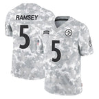 Choea P.Steelers #5 Jalen Ramsey Player Arctic Camo Limited Salute To Service Home Game Stitched Jerseys