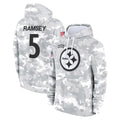 Choea P.Steelers #5 Jalen Ramsey Player Arctic Camo Limited Salute to Service Pullover Hoodies Game Stitched Jerseys