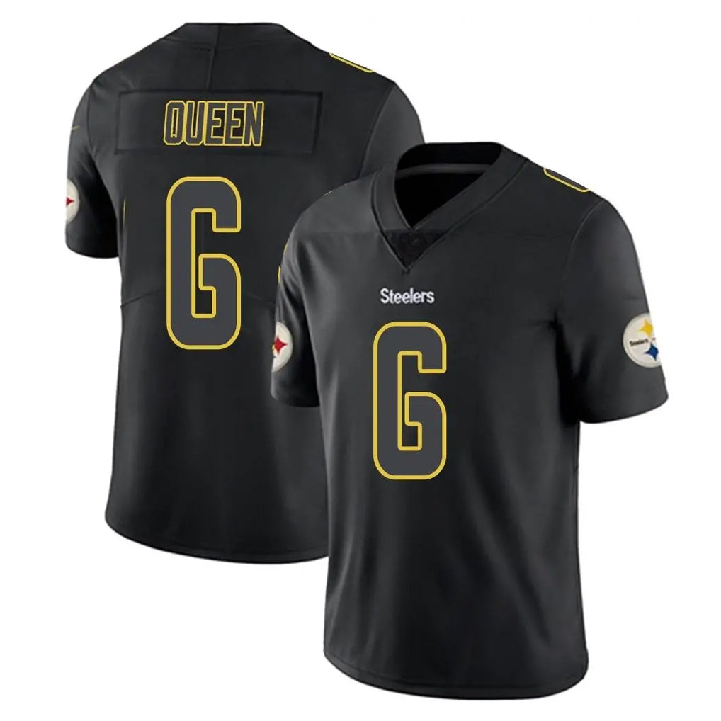 Choea P.Steelers #6 Patrick Queen Player Black Impact Limited Home Game Stitched Jerseys