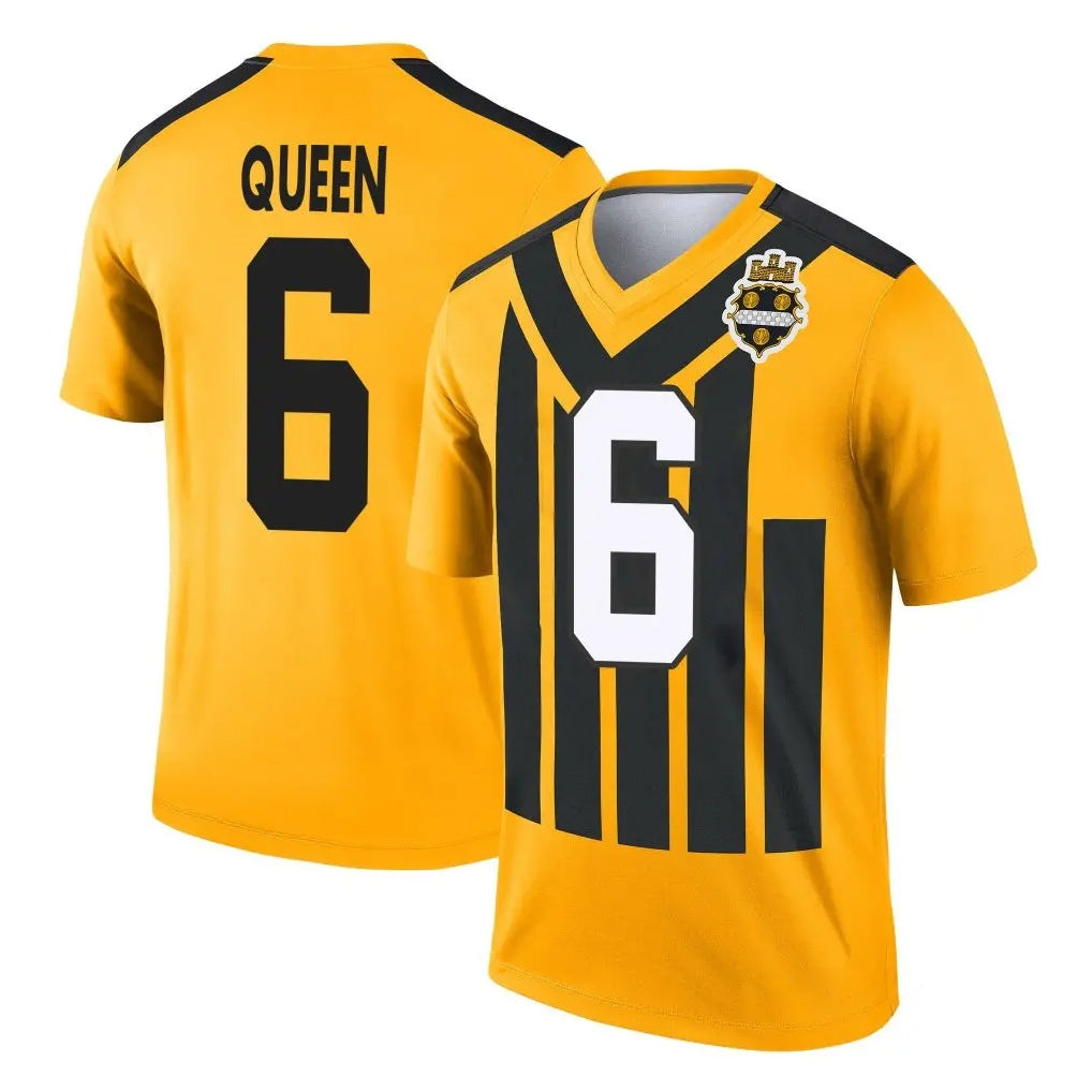 Choea P.Steelers #6 Patrick Queen Player Gold Legend Limited 1933 Throwback Performance Home Game Stitched Jerseys
