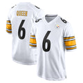Choea P.Steelers #6 Patrick Queen Player White Home Game Stitched Jerseys