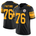 Choea P.Steelers #76 Troy Fautanu Player Black Limited Color Rush Home Game Stitched Jerseys