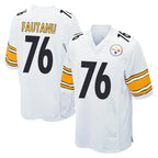 Choea P.Steelers #76 Troy Fautanu Player White Home Game Stitched Jerseys