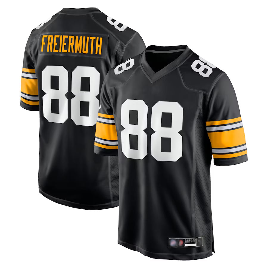 ChoeaP.Steelers #88 Pat Freiermuth Player Black Alternate Game Stitched Jerseys