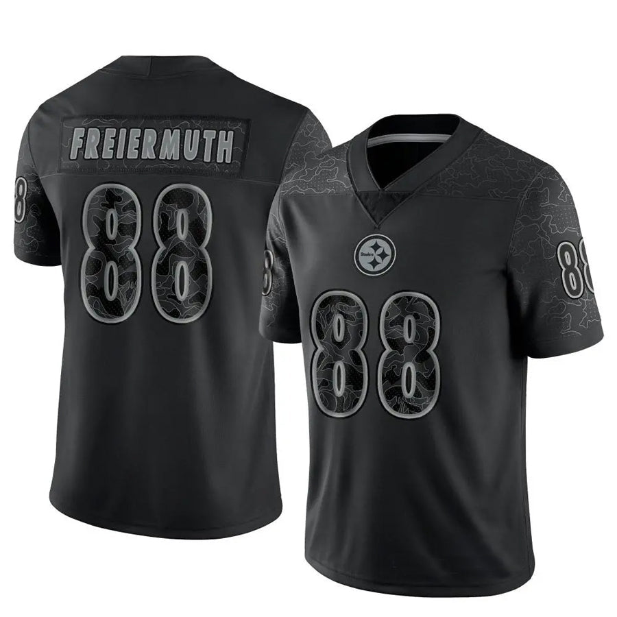 Choea P.Steelers #88 Pat Freiermuth Player Black RFLCTV Limited Stitched Jerseys