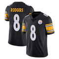 Choea P.Steelers #8 Aaron Rodgers Player Black Limited Vapor Untouchable Home Game Stitched Jerseys