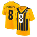 Choea P.Steelers #8 Aaron Rodgers Player Gold Limited 1933 Throwback Home Game Stitched Jerseys