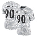 Choea P.Steelers #90 T.J. Watt Player Arctic Camo Limited Salute To Service Home Game Stitched Jerseys