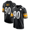 Choea P.Steelers #90 T.J. Watt Player Black Home Game Stitched Jerseys