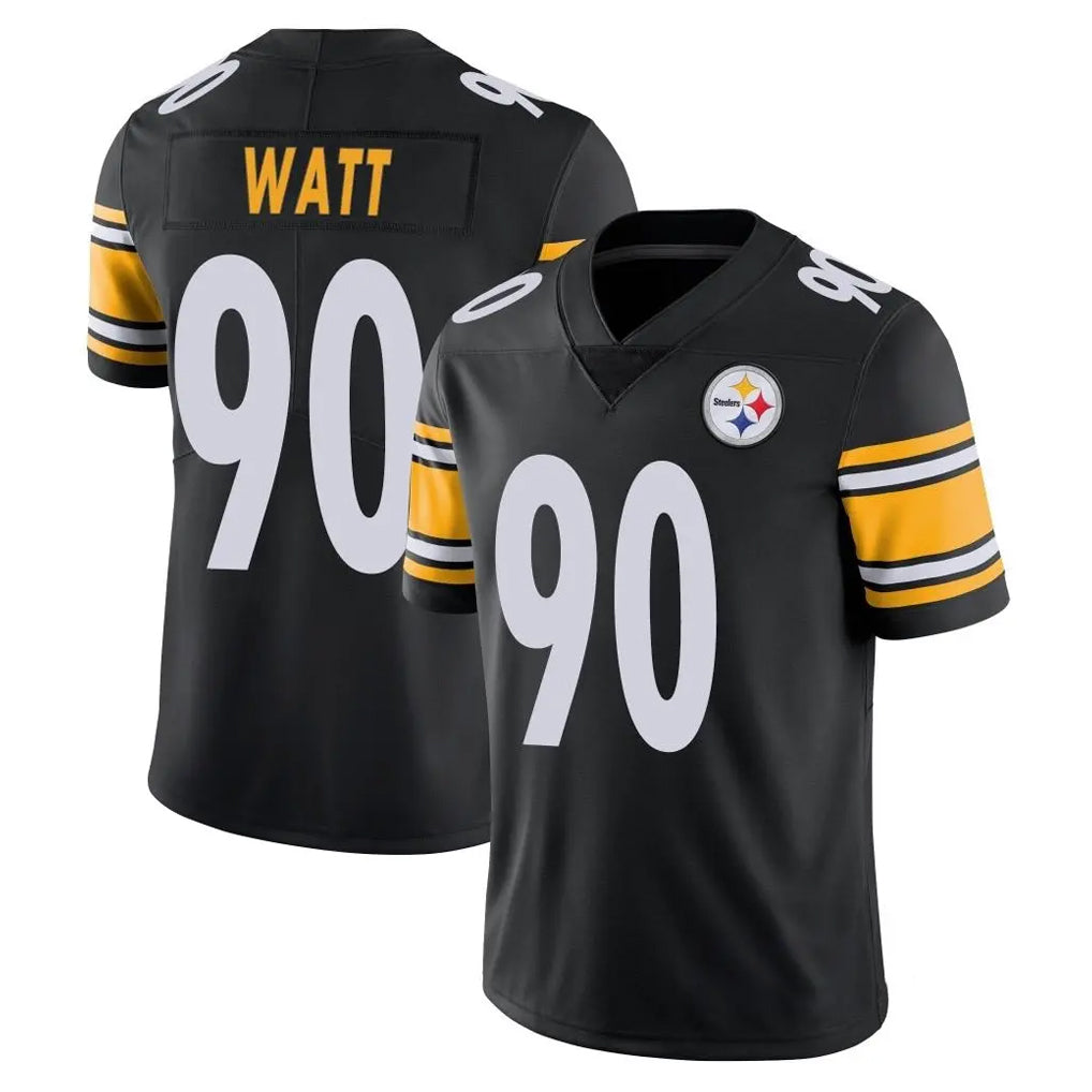 Choea P.Steelers #90 T.J. Watt Player Black Limited Vapor Untouchable Home Game Stitched Jerseys