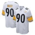 Choea P.Steelers #90 T.J. Watt Player White Home Game Stitched Jerseys