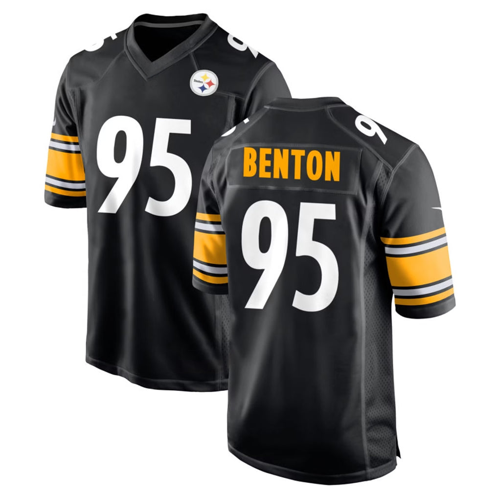 Choea P.Steelers #95 Keeanu Benton Player Black Home Game Stitched Jerseys