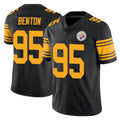 Choea P.Steelers #95 Keeanu Benton Player Black Limited Color Rush Home Game Stitched Jerseys