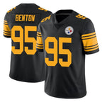 Choea P.Steelers #95 Keeanu Benton Player Black Limited Color Rush Home Game Stitched Jerseys