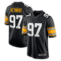 Choea P.Steelers #97 Cameron Heyward Player Black Home Limited Stitched Jerseys
