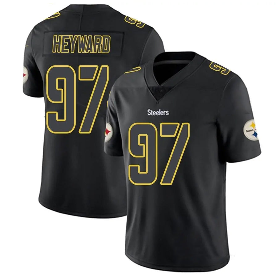 Choea P.Steelers #97 Cameron Heyward Player Black Impact Limited Stitched Jerseys