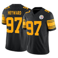 Choea P.Steelers #97 Cameron Heyward Player Black Limited 2nd Alternate Vapor F.U.S.E. Home Game Stitched Jerseys