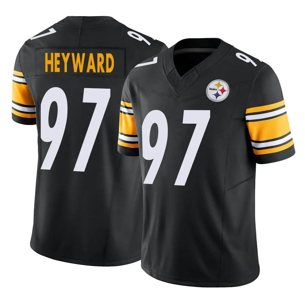 Choea P.Steelers #97 Cameron Heyward Player Black Limited Vapor F.U.S.E. Home Game Stitched Jerseys