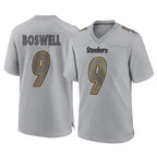 Choea P.Steelers #9 Chris Boswell Player Gray Atmosphere Fashion Home Game Stitched Jerseys