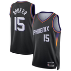 Choea P.Suns #15 Devin Booker Black Swingman Jerseys - Statement Edition
