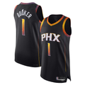 Choea P.Suns #1 Devin Booker Black Authentic Player Jerseys - Statement Edition