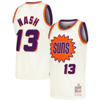 Choea P.Sunss #13 Steve Nash Mitchell & Ness Cream Chainstitch Swingman Jerseys