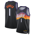 Choea P.Sunss #1 Devin Booker Black 2025-2026 Swingman Jerseys - City Edition