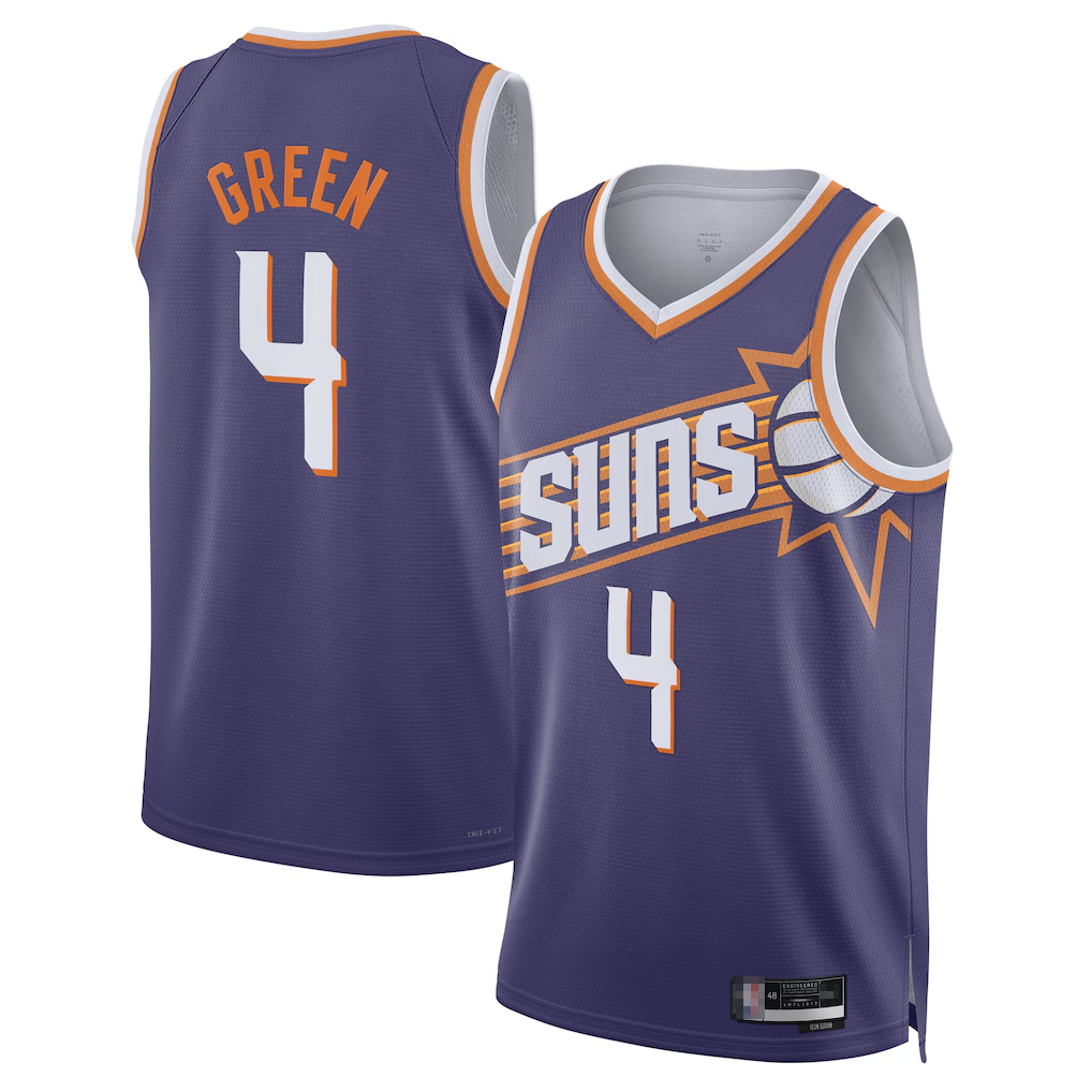Choea P.Sunss #4 Jalen Green Purple Swingman Jerseys - Icon Edition