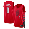 Choea PT.Blazers #0 Damian Lillard White Swingman Jerseys - Association Edition