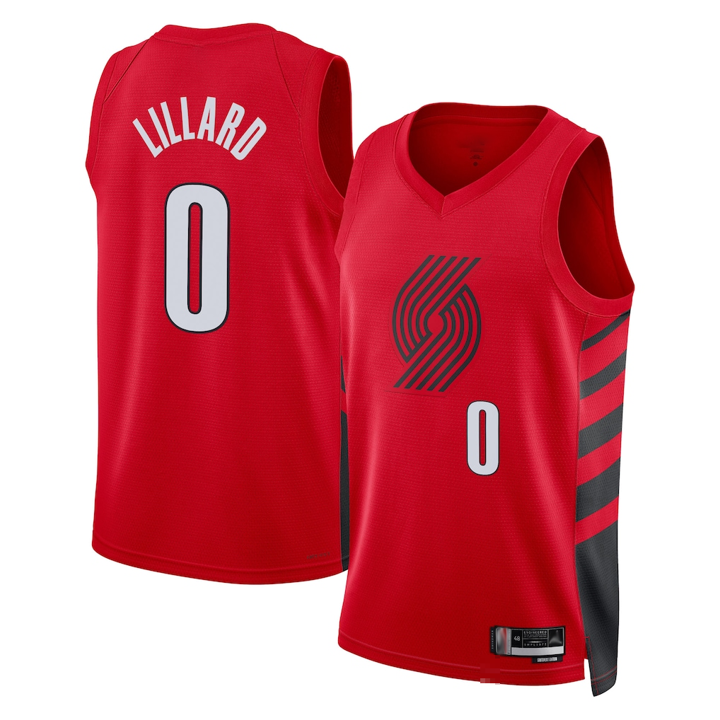 Choea PT.Blazers #0 Damian Lillard White Swingman Jerseys - Association Edition