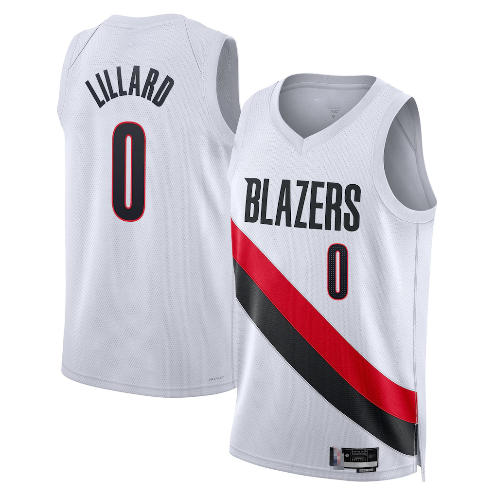 Choea PT.Blazers #0 Damian Lillard Red Swingman Jerseys - Statement Edition