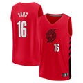 Choea PT.Blazers #16 Yang Hansen Fanatics Red Fast Break Replica Jerseys - Statement Edition