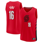 Choea PT.Blazers #16 Yang Hansen Fanatics Red Fast Break Replica Jerseys - Statement Edition