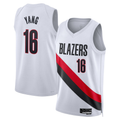 Choea PT.Blazers #16 Yang Hansen White Swingman Jerseys - Association Edition