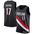 Choea PT.Blazers #17 Shaedon Sharpe Black Swingman Jerseys - Icon Edition