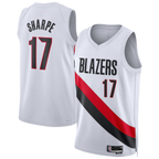 Choea PT.Blazers #17 Shaedon Sharpe White Swingman Player Jerseys - Association Edition