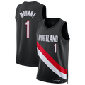Choea PT.Blazers #1 Ja Morant Black Swingman Jerseys - Icon Edition