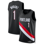 Choea PT.Blazers #1 Ja Morant Black Swingman Jerseys - Icon Edition