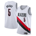 Choea PT.Blazers #5 Jrue Holiday White Swingman Jerseys - Association Edition