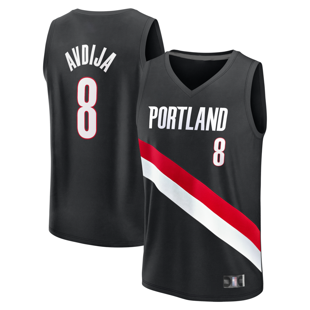 Choea PT.Blazers #8 Deni Avdija Fanatics Black Fast Break Replica Jerseys - Icon Edition