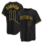Choea S.Diego Padres #11 Yu Darvish Player Black Snake Skin City Home Game Stitched Jerseys